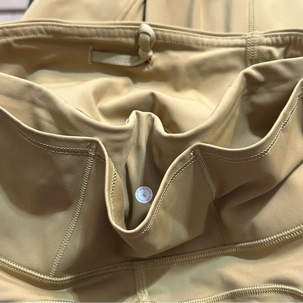 Lululemon Fast and Free Tight II Non-Reflective Nulux Leggings Sze 4 Golden Lime